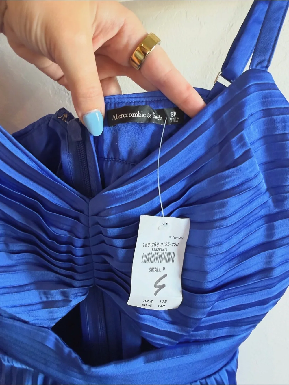 Abercrombie & Fitch Giselle Pleated Tiered Maxi Dress